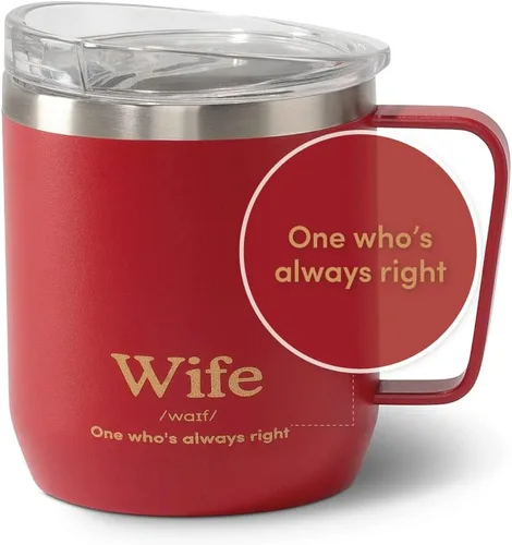 Miniatura 15 de VAHDAM Taza Boyfriend de 10.1 fl oz Taza de viaje aislada al vacío de acero inoxidable azul real Regalo del día de San Valentín para él Taza
