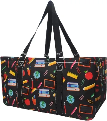 Miniatura 96 de NGIL Bolsa de comestibles reutilizable extra grande plegable de gran tamaño para comestibles, almacenamiento, picnic, playa, Flecha-negro