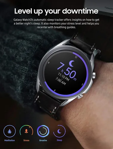 Miniatura 6 de Reloj inteligente Samsung Galaxy Watch 3 (1.614 in, GPS, Bluetooth) con monitoreo avanzado de salud, seguimiento de fitness y batería de larga