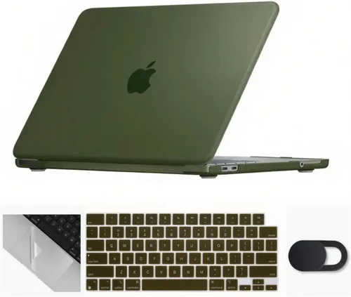 Miniatura 10 de Se7enline Funda compatible con MacBook Air de 15 pulgadas M4 M3 M2 2022-2025 A2941/A3114/A3241, funda rígida para laptop Mac Air 15.3, funda Azul