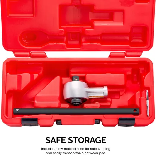 Miniatura 5 de NEIKO PRO 03715B Llave dinamométrica de accionamiento de 1/2 pulgada, llave multiplicadora de torque resistente de 1100 libras-pie, Cr-Mo