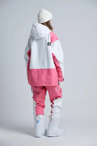 Miniatura 12 de RIUIYELE Traje de esquí para mujer, chaqueta y pantalones de snowboard para deportes al aire libre, traje de nieve con aislamiento impermeable