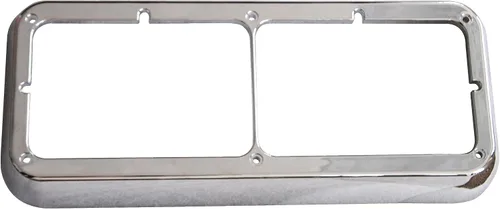 Miniatura 3 de QSC Truck Parts Bisel doble cromado para faros delanteros compatible con Kenworth Peterbilt Freightliner