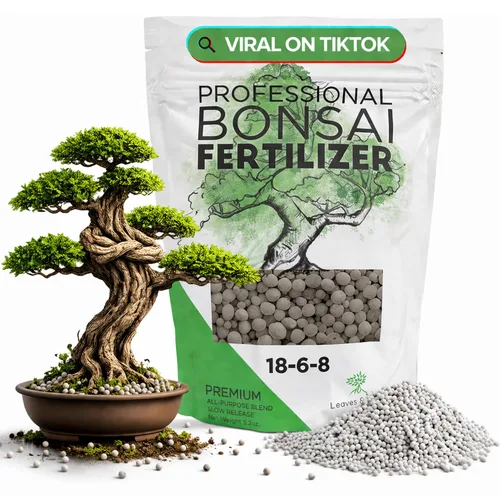 Leaves and Soul - Pellets de fertilizante para bonsái | Pellets de liberación lenta 18-6-8 para plantones, plantas maduras, todos los tipos de