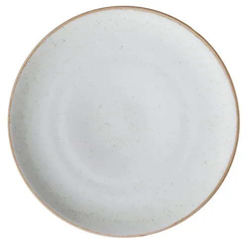 G.E.T. - Plato cupé de porcelana de alta resistencia, 7 pulgadas, color beige (juego de 12)