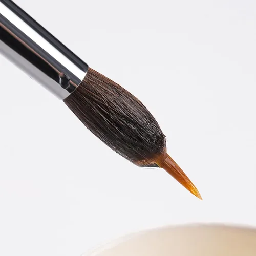 Miniatura 6 de Fuumuui - Pinceles de acuarela profesionales, 4 pinceles de punta de aguja extendida, pincel sintético extra largo con cuerpo de sable para detalles