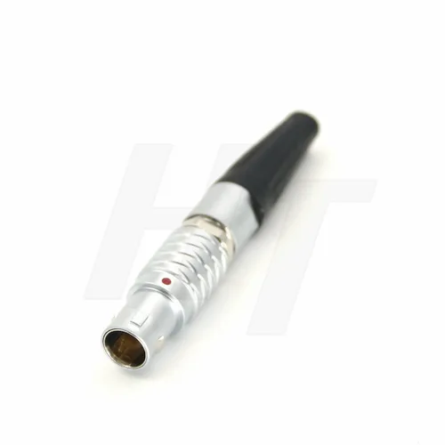 Miniatura 19 de HangTon 0B Huevo 7 Pin Hembra Enchufe Circular Push Pull Metal Conector Panel Montaje Receptáculo