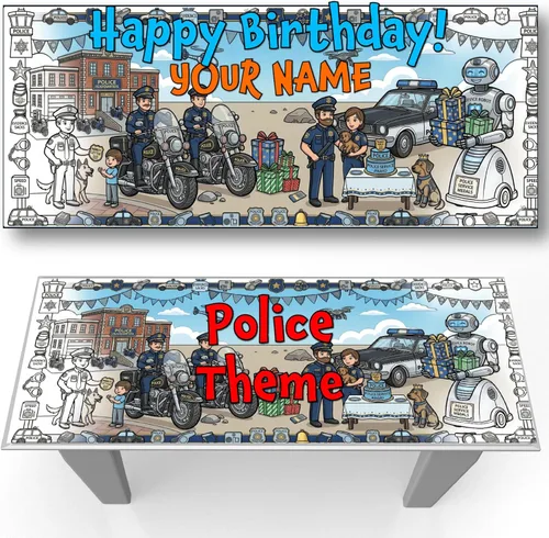 Miniatura 7 de Young N Refined Página de colorear personalizada para fiesta de cumpleaños con nombre personalizado (72 x 30 pulgadas)