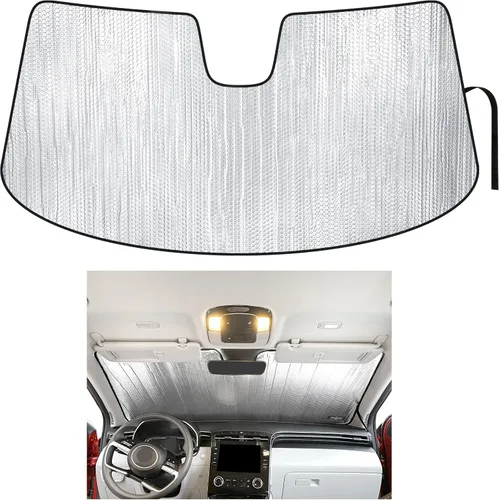 YelloPro - Parasol reflectante para parabrisas delantero de ajuste personalizado para Hyundai Tucson 2022, 2023, 2024, 2025, 2026, híbrido, SUV,