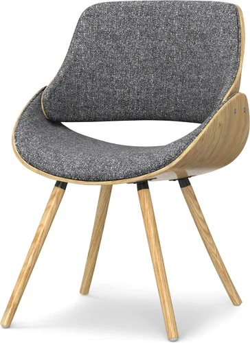 Miniatura 22 de SIMPLIHOME Malden - Sillas de comedor – Silla de cocina tapizada con marco de madera curvada y tela tejida en verde ácido, asiento de comedor