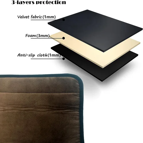 Miniatura 2 de 2 fundas de poliéster extraíbles y duraderas, lavables a máquina, para silla de oficina