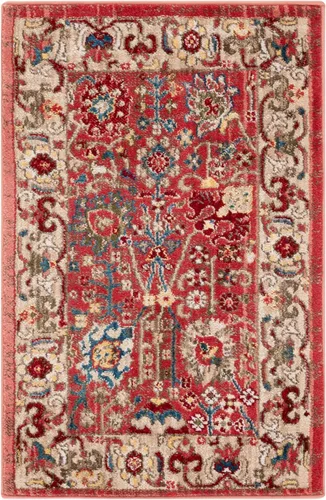 Miniatura 35 de SAFAVIEH Kashan Collection - Alfombra de área de 2 x 3 pies, color beige y gris pardo, diseño oriental tradicional, no desprende pelusa y de fácil