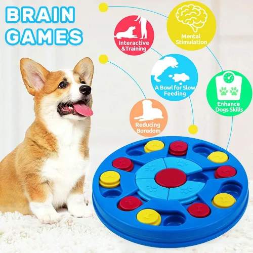 Miniatura 3 de Joansan Rompecabezas interactivo para perros, juego de rompecabezas interactivo, juguete para perros inteligentes, estimulación de coeficiente