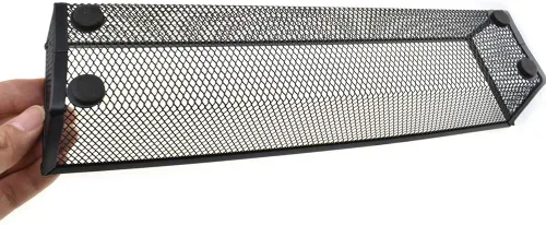 Miniatura 7 de HAHIYO Soporte de malla apilable con clip de 2.2 pulgadas de altura, paquete de 2 contenedores resistentes para clips de papel negro para cajón