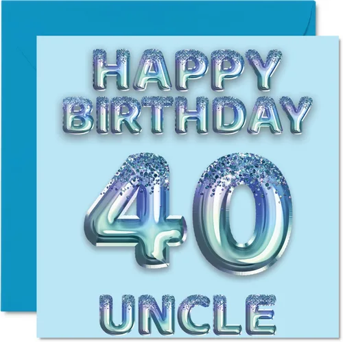 Miniatura 206 de Stuff4 Tarjeta de primer cumpleaños para niños, globo de fiesta con purpurina azul, tarjetas de feliz cumpleaños para niño de 1 año, nieto, hijo, 57