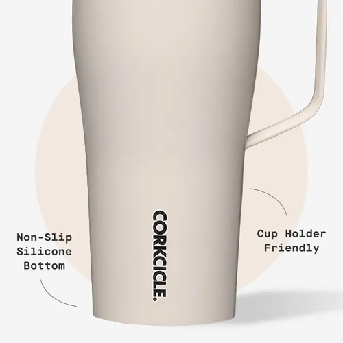 Miniatura 5 de Corkcicle Cold Cup XL - Vaso aislado con asa – Mantiene las bebidas frías 12 horas – Triple aislamiento – Tapa a prueba de derrames – Regalo de Café