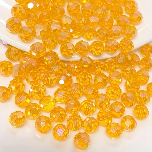 Miniatura 19 de 400 cuentas redondas de cristal de 0.157 pulgadas (0.157 in), espaciador facetado, cuentas de color AB para hacer joyas, manualidades, collares