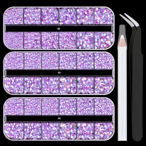 Miniatura 40 de 30000 diamantes de imitación de resina para deslumbrar con pegamento de joyería B7000, gemas de imitación doradas para manualidades, ropa, vasos