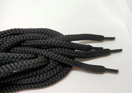 Miniatura 3 de 4 piezas redondas de repuesto para sudadera con capucha (negro) de 0.236 in x 50 pulgadas para pantalones deportivos, sudaderas, chaquetas, abrigos