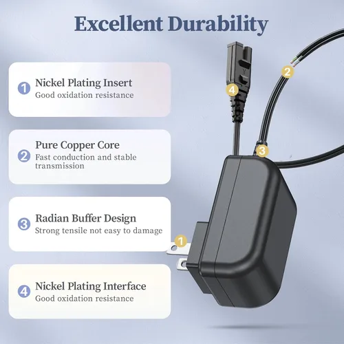Miniatura 7 de Cargador de 8,4 V para Pool Blaster 22051EL 23051EL Cable de alimentación para bagre Li 20050CL 21051DL 26051SL 22151EL 26050SL Adaptador de CA