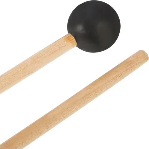 Miniatura 6 de Shappy Bell Mallets Glockenspiel Sticks, Baquetas de Goma para Xilófono de Percusión con Mango de Madera, 15 Pulgadas de Largo (Negro)