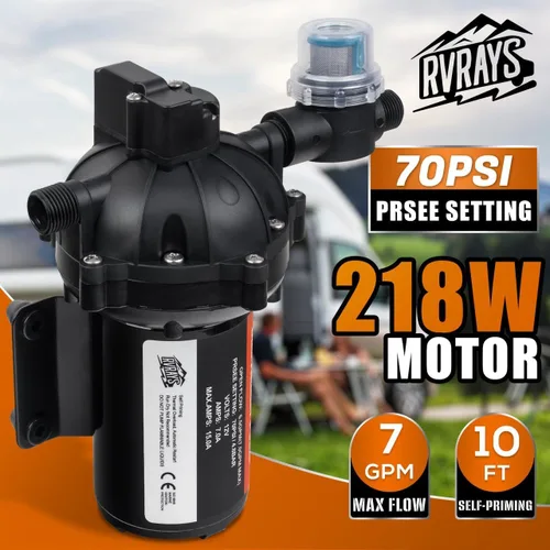 Miniatura 2 de Bomba Maceradora para RV 12V 12GPM Bomba de Alcantarillado Autocebante, Bomba Trituradora de Aguas Residuales de Liberación Rápida, Bomba de Aguas
