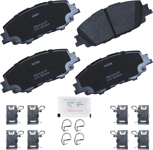 Miniatura 277 de Pastillas de freno delanteras cerámicas Bendix Priority1 CFC2302 para Hyundai Elantra 2021, Sonata 2022-2020, Kia K5 2023-2021