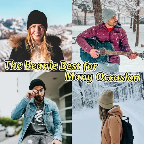 Miniatura 7 de NPQQUAN 3 Packs Unisex Beanie Hats for Men Women Winter Knit Beanies