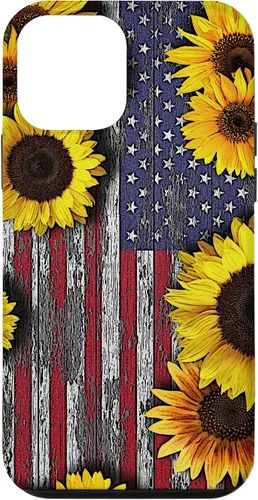 Miniatura 16 de American Flag with Sunflowers Case for iPhone 17