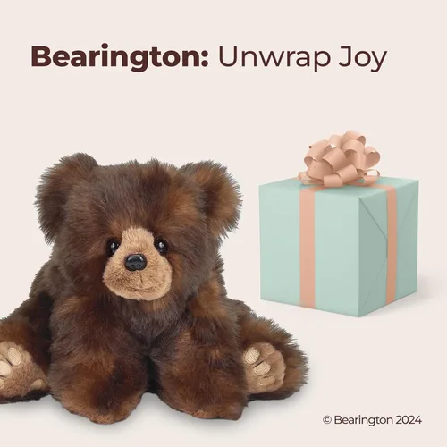 Miniatura 5 de Bearington Huggy Ben - Oso de peluche de 19 pulgadas, oso suave para abrazar con puf, cuerpo pesado y extremidades flexibles, regalo clásico