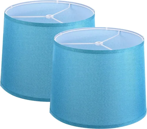 Miniatura 13 de PATIKIL Juego de 2 pantallas de lámpara para lámparas de mesa, 11.4 pulgadas superior x 12.6 pulgadas inferior x 9.8 pulgadas de alto, pantalla