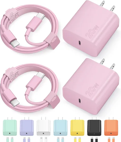 Miniatura 12 de Cargador tipo C para iPhone 17, 16, 15, carga rápida, cargador USB C, con 2 cables de 6 pies para iPhone 17/17 Plus/17 Pro Max/16/16 Plus/16 Pro