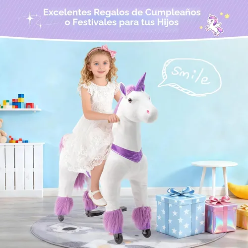 Miniatura 3 de Paseo en unicornio en juguetes, Paseo en unicornio para niñas de 6 años hasta adultas, Paseo en unicornio en juguetes, Unicornio mecánico de peluche