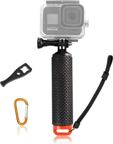 Miniatura 4 de Soporte de mango flotante impermeable compatible con GoPro Hero 11 10 9 8 7 6 5 Max Session 4 3+ Fusion DJI Osmo Action Cámaras, azul