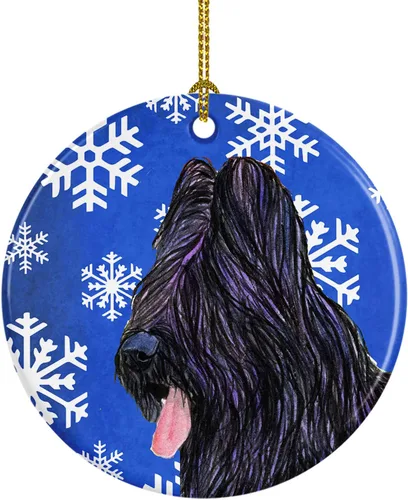 Miniatura 70 de Caroline's Treasures Cavalier Spaniel - Adorno de cerámica para colgar en el árbol de Navidad, para el hogar, Navidad, fiestas, regalo, 3 pulgadas