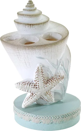 Miniatura 6 de Avanti Linens - Vaso, organizador de encimera, accesorios de baño elegantes de granja (colección de conchas de granja)