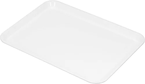 Miniatura 12 de PATIKIL Bandeja de comida rápida de 12 x 8 pulgadas, bandeja rectangular reutilizable reciclable multiusos para restaurante, cocina en casa