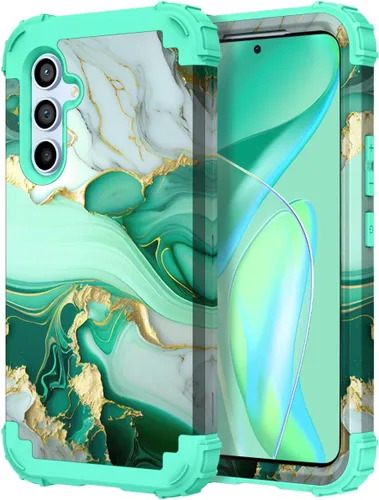 Miniatura 33 de Hocase Funda para Galaxy A37 5G, protección resistente a prueba de golpes, parachoques de goma de silicona suave+funda protectora híbrida