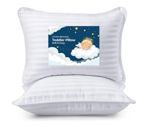 Miniatura 9 de Utopia Bedding Almohada para niños pequeños (Lavanda, paquete de 2), almohadas de 13x18 para dormir, funda de mezcla de algodón suave