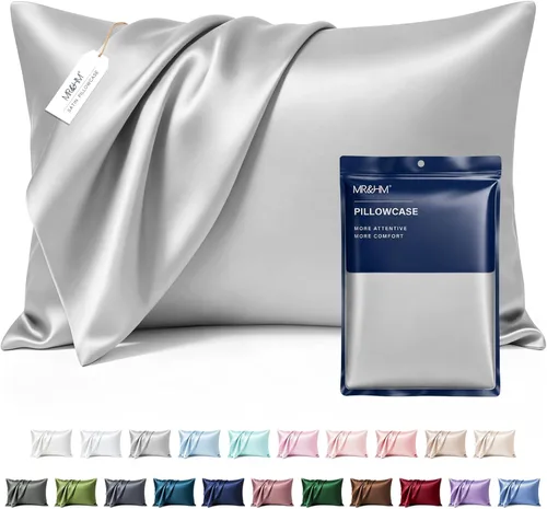 Miniatura 70 de MR&HM - Funda de almohada de satén 16- verde floral