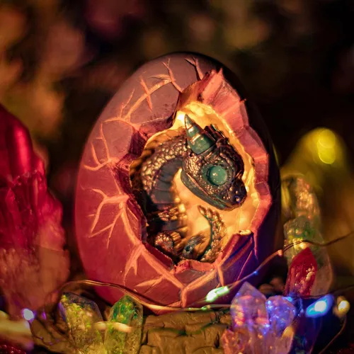 Miniatura 6 de Molde de silicona de huevo de dragón Fundición de resina epoxi arcilla de polímero Proyectos artesanales Eggling