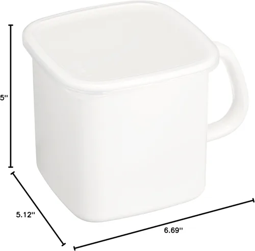 Miniatura 8 de Noda - Calcetín de retención de esmalte rectangular blanco 1,2 L