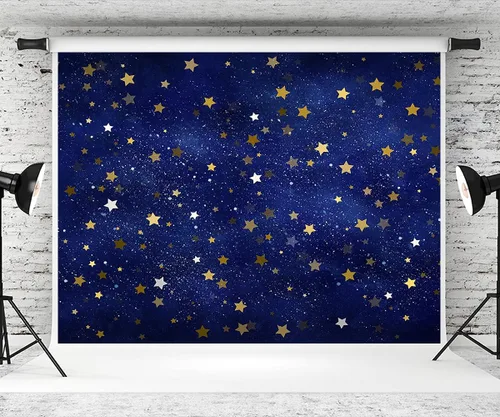 Miniatura 6 de Kate Telón de fondo de estrellas azules de 7 x 5 pies, fondo de fotos estrelladas por la noche, cielo nocturno, accesorios de estudio fotográfico