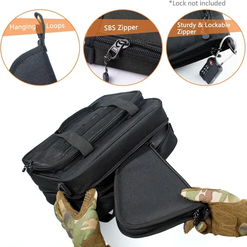 Miniatura 2 de Estuche suave para pistola para armas de mano - Estuches individuales para pistolas - Bolsa para pistola - Estuche para armas de mano con cierre