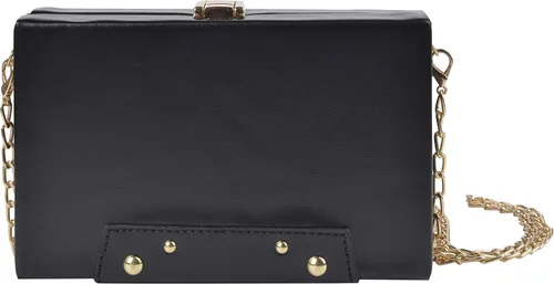 Miniatura 3 de QZUnique Bolso de hombro en forma de cinta con grabador de radio PU Crossbody bolso de noche retro para mujer, bolso de mano