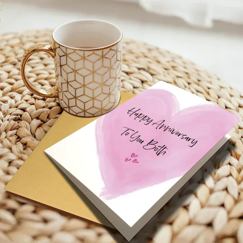 Miniatura 6 de Chenive Tarjeta de Feliz Aniversario para Pareja, Aniversario de Boda para Padres y Amigos, Tarjeta de Aniversario para Hija y Yerno, Feliz