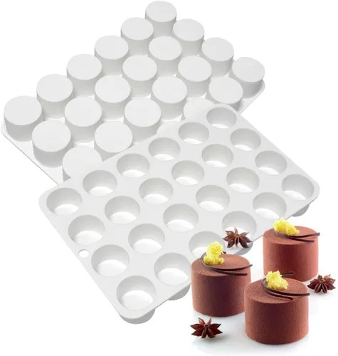 Miniatura 11 de Molde de silicona cilíndrica para jabón, moldes redondos de silicona para hacer jabón hecho a mano, barras de loción, chocolate, molde para pasteles