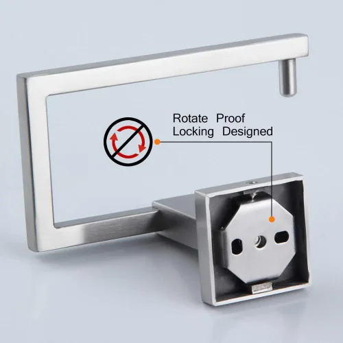 Miniatura 5 de SUS304 Soporte de papel higiénico de acero inoxidable para baño, dispensador de rollos de papel higiénico para cocina, baño, montado en la pared