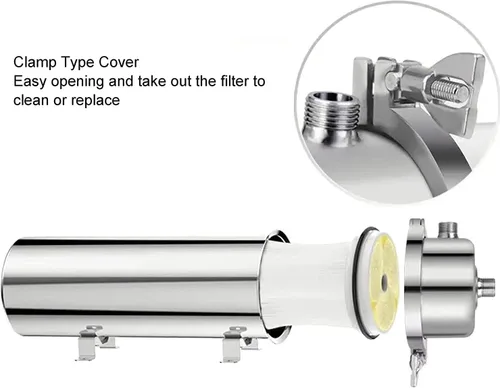 Miniatura 4 de INTBUYING Filtro de membrana de ultrafiltración de acero inoxidable Membrana de ultrafiltración PVDF Presión externa Purificador de agua lavable