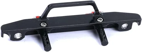 Miniatura 4 de Parachoques delantero de aleación de aluminio para Axial SCX24 Deadbolt AXI90081 1/24 RC Crawler Car Upgrades (negro)
